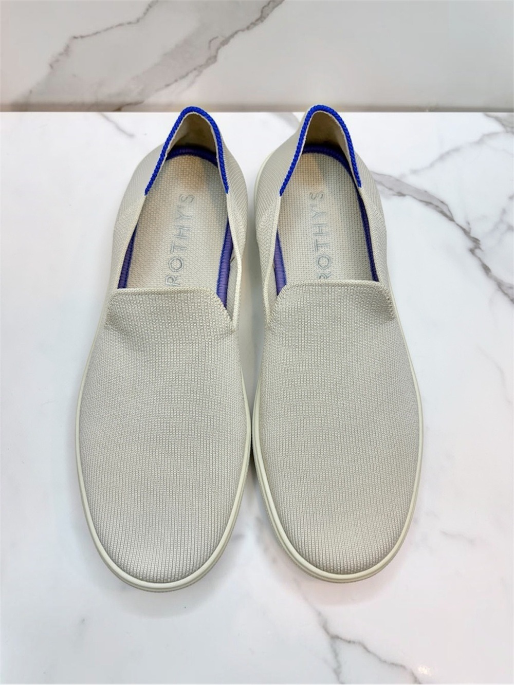 Rothy’s The Original Slip-On Sneakers Sand Beige Women’s Size 6.5